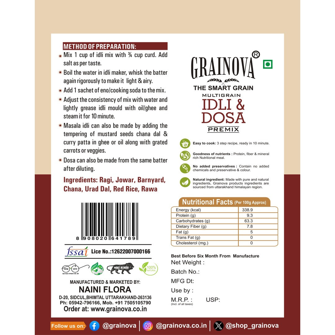 Idli & Dosa Premix  (Pack Of Two)