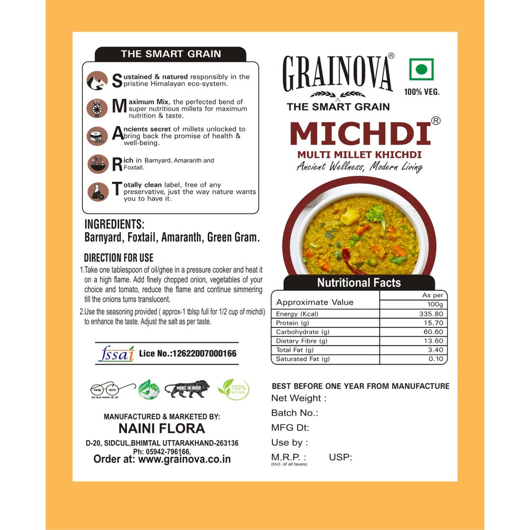 MICHDI (MULTIMILLET KHICHDI)